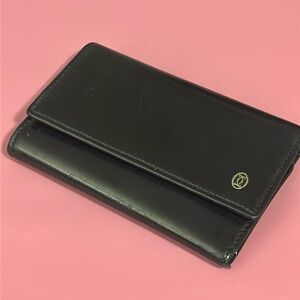 CARTIER black leather key case